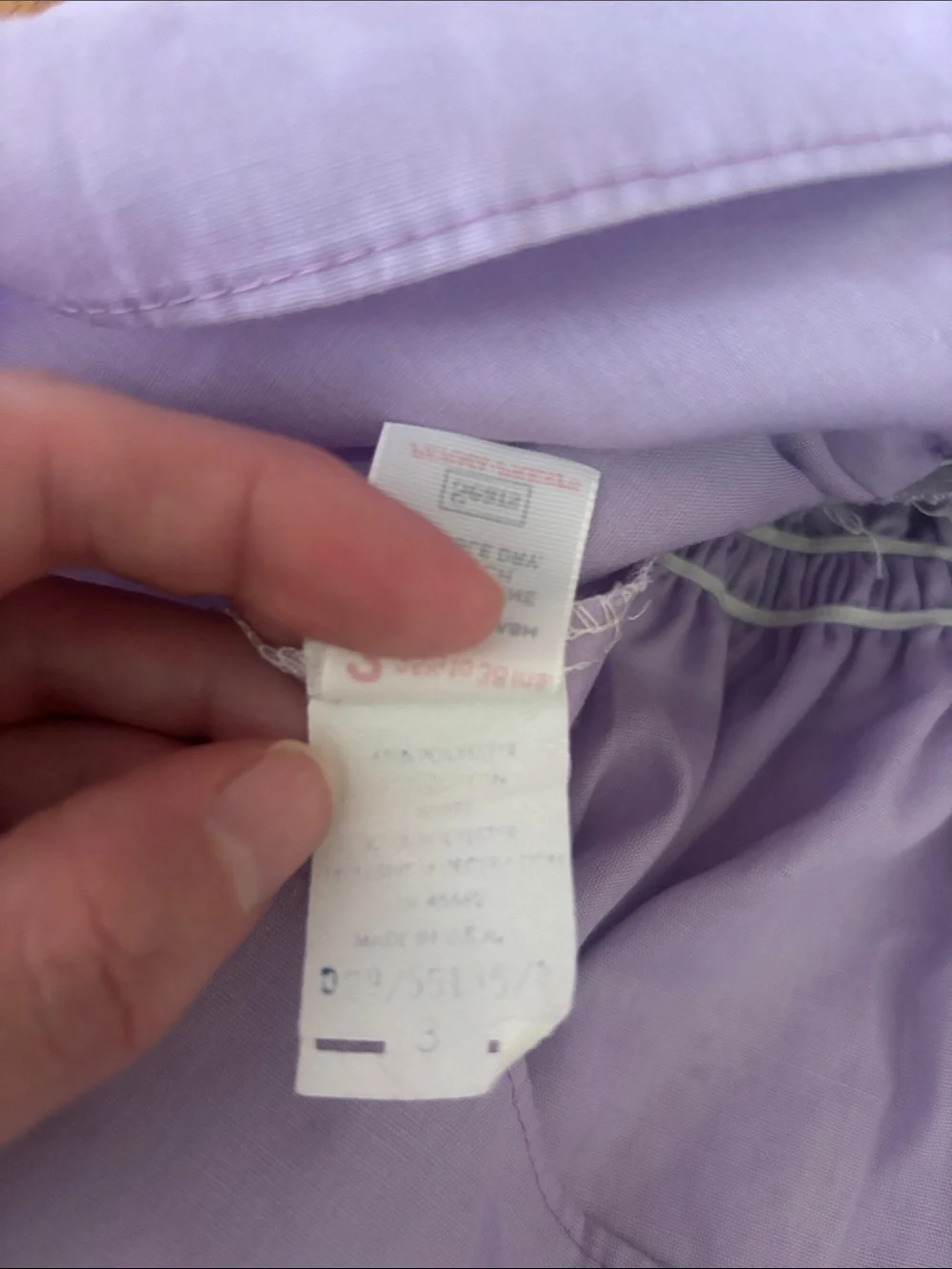 Vintage Sears White Eyelet Ruffle and lavender Sundress
